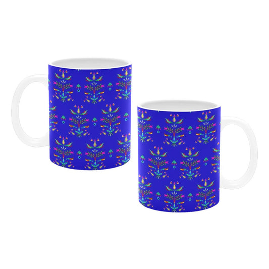 Dakota Damask Blue Mug