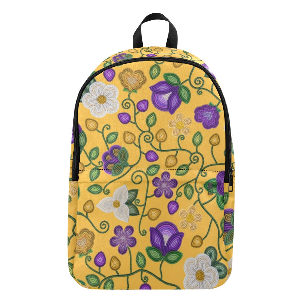 Midnight Moss Bloom Yellow Backpack