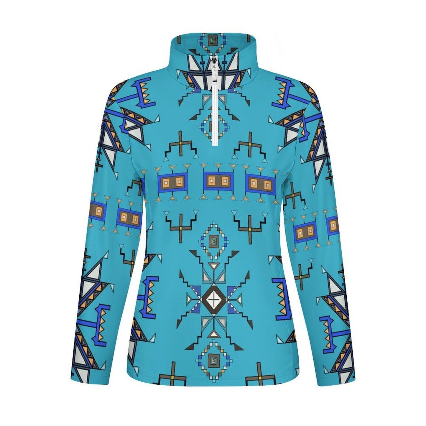 Eagle Strike Blue Long Sleeve Yoga Shirt