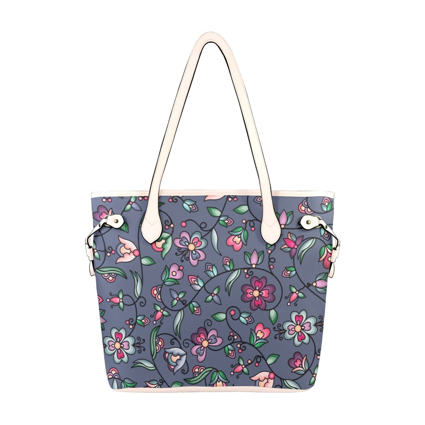 Amber Evening Garland Blue Clover Canvas Tote