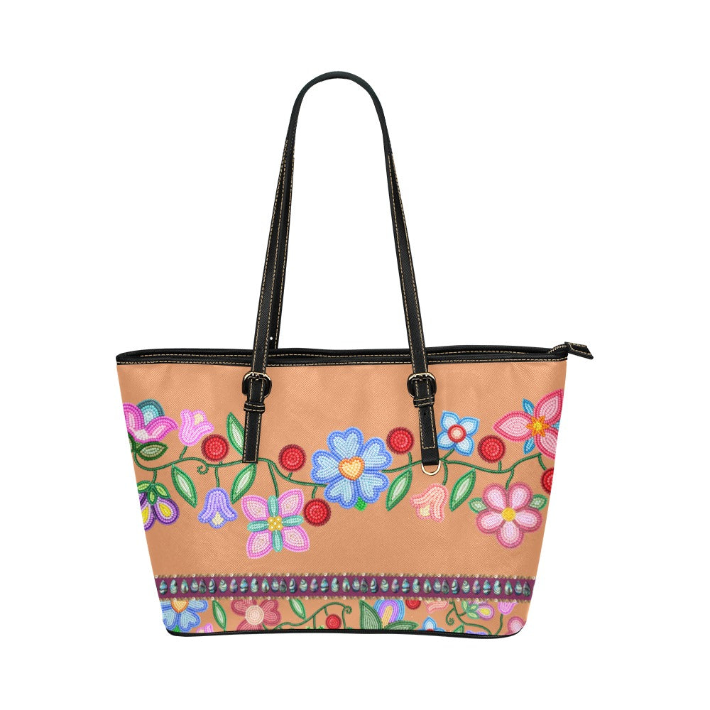 Petal Harmony Leather Tote