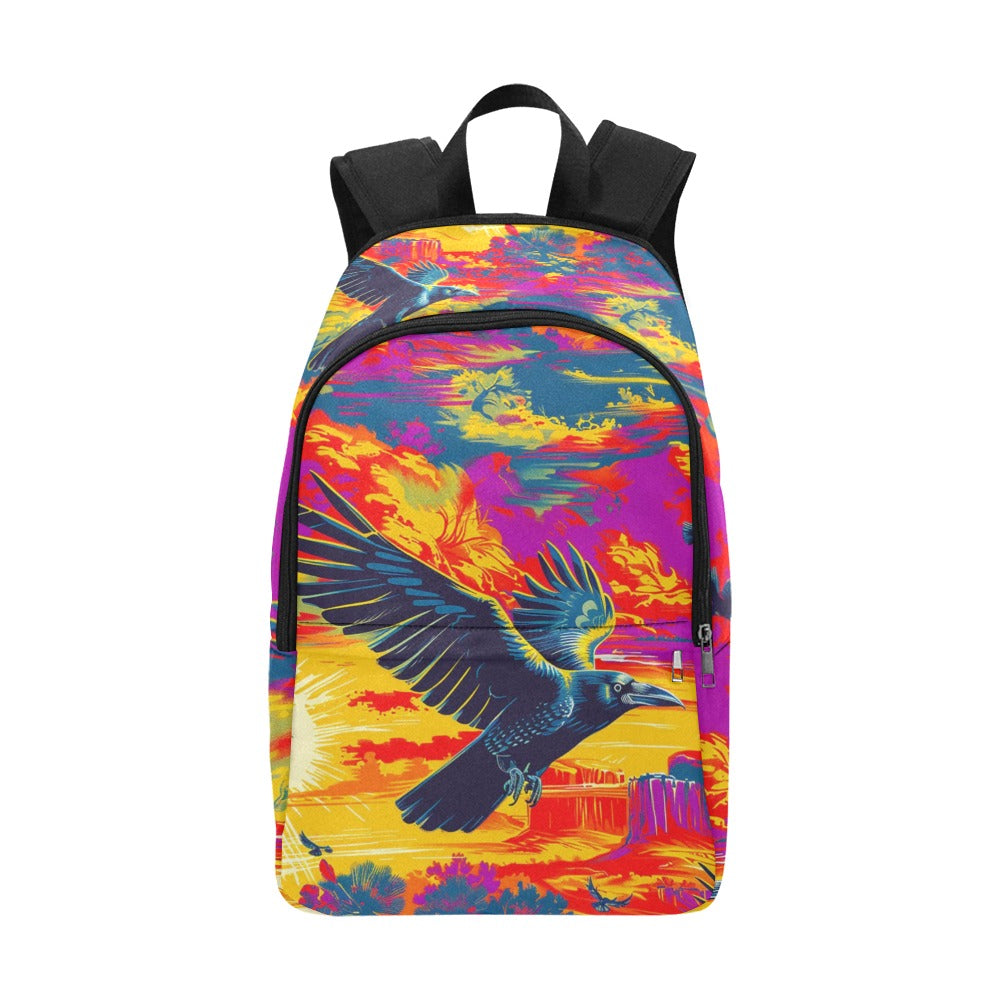 Crow Spreads His Wings Backpack
