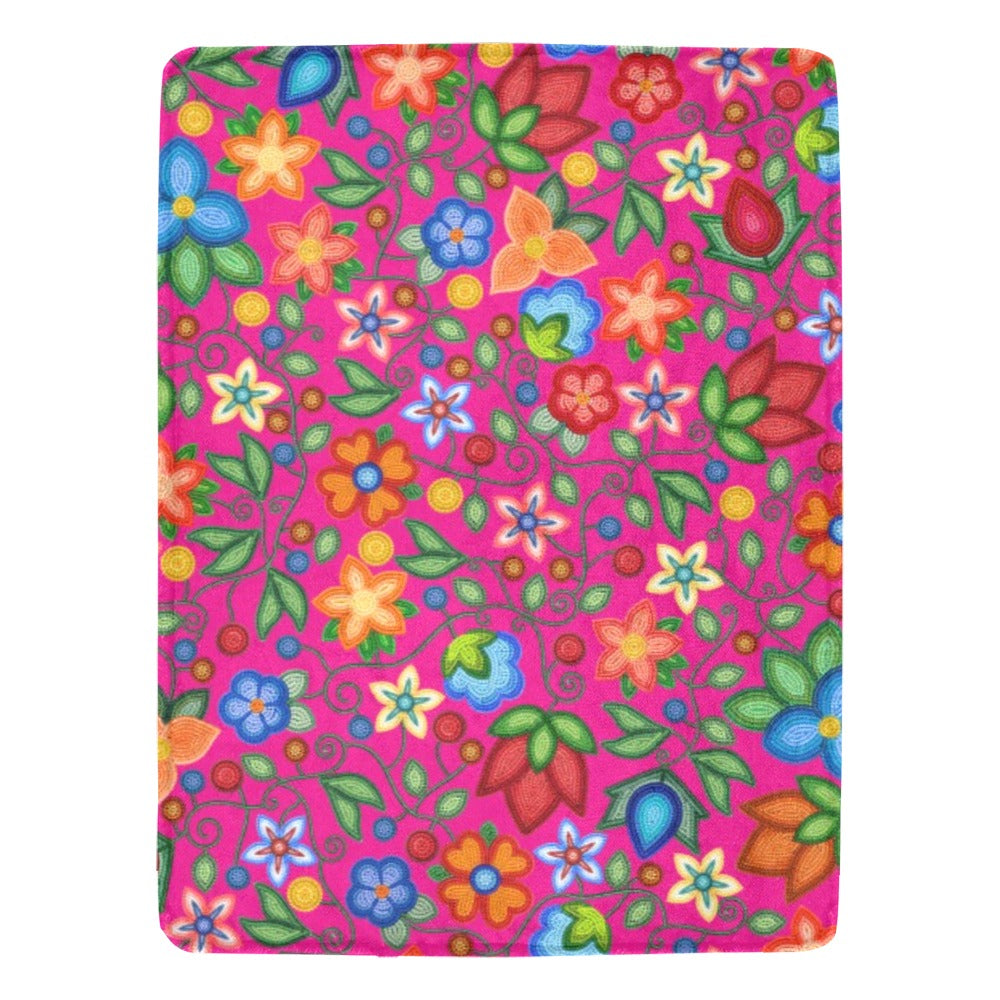 Morning Harmony Pink X-Large Micro Fleece Blanket