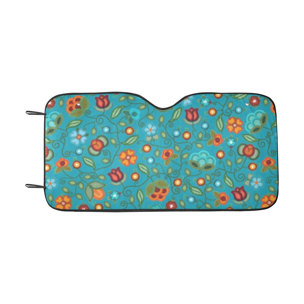 Prairie Fire Petals Ocean Car Sun Shade 55"x30"