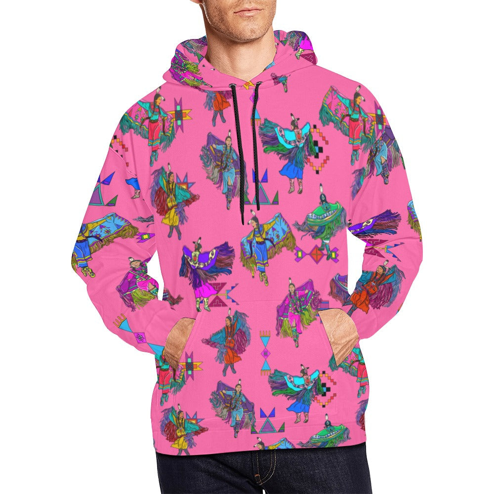 Women's Fancy Dancers Pink Hoodie for Men