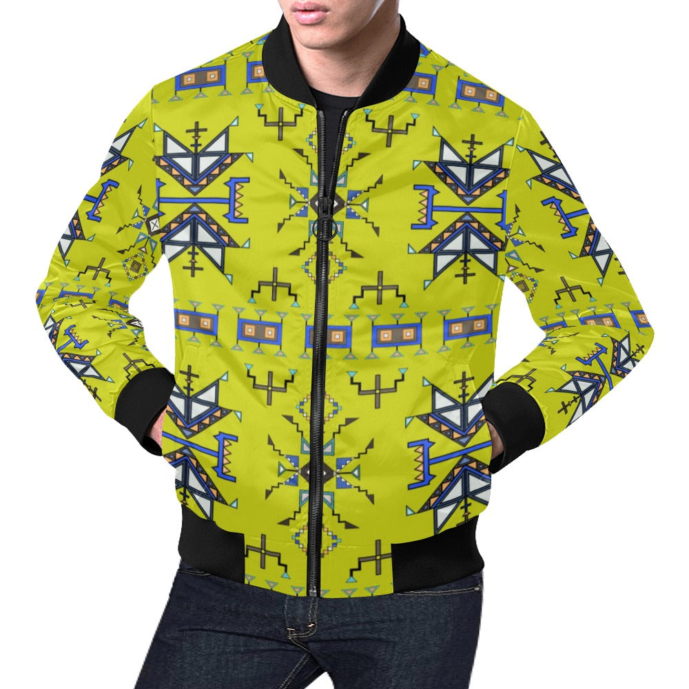 Eagle Strike Lime Bomber Jacket for Men