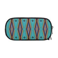 Load image into Gallery viewer, Diamond in the Bluff Turquoise Pencil Pouch
