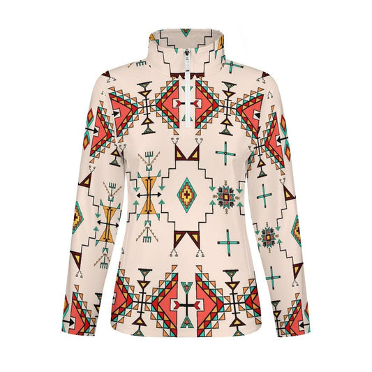Thunder Flight Cream Long Sleeve Yoga Shirt