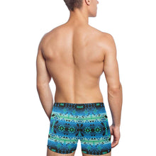 Load image into Gallery viewer, Green Star Men&#39;s Swimming Trunks
