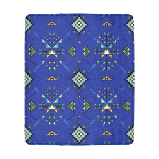 Bear Shield Dark Blue Ultra-Soft Micro Fleece Blanket 50"x60"