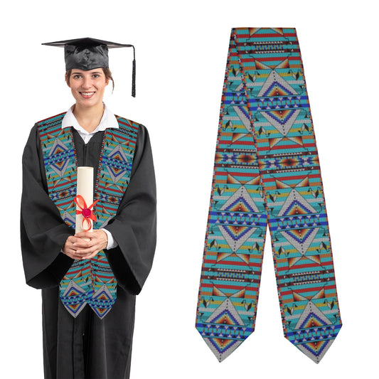 Medicine Blessing Turquoise Graduation Stole