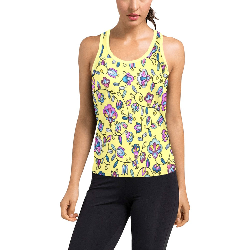 Autumn Bundle Blessing Yellow Women's Racerback Tank Top