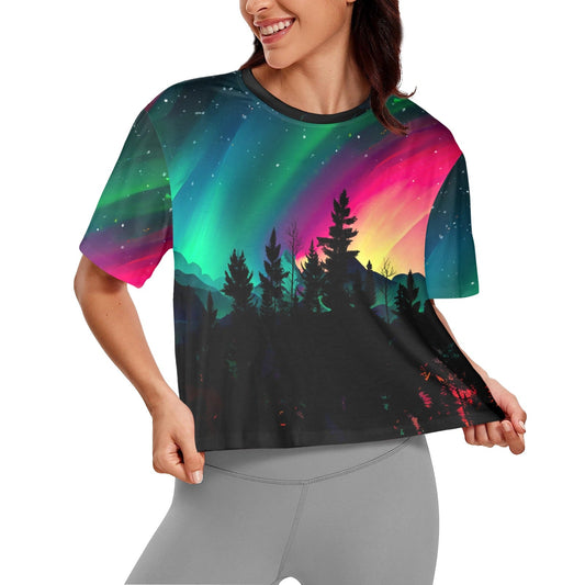 Aurora Medicine Animals Crop Top