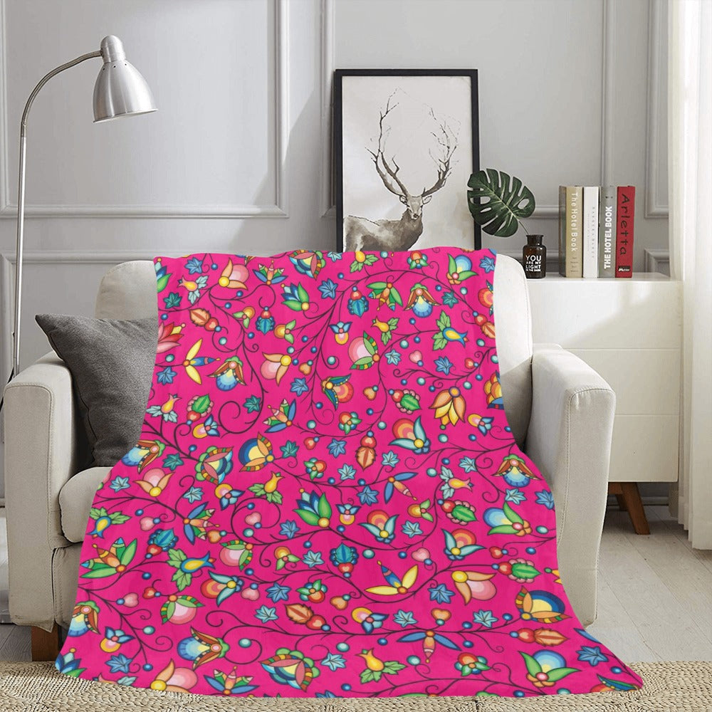Prairie Plains Spirit Pink X-Large Micro Fleece Blanket