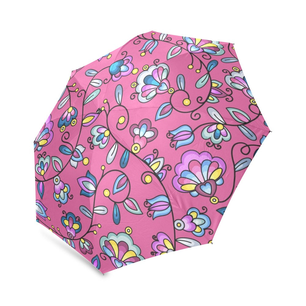 Autumn Bundle Blessing Pink Foldable Umbrella