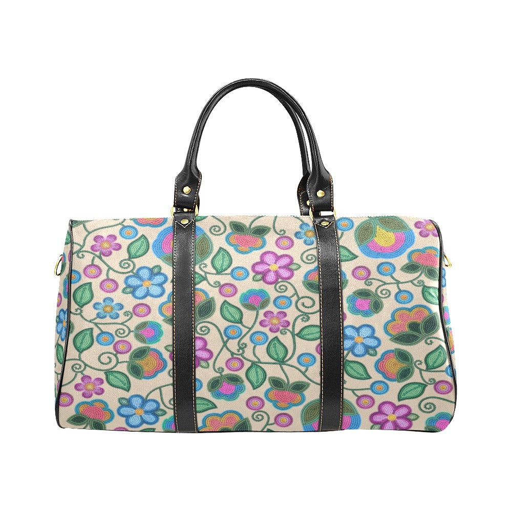 Turquoise Sunbeam Cream Small Travel Bag