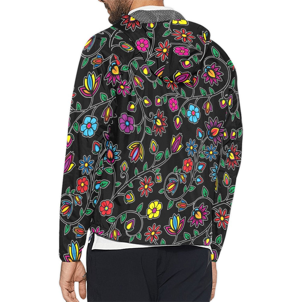 Nature_s Nexus Black Men's Windbreaker