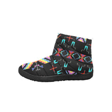 Load image into Gallery viewer, Rainy Chief Rainbow Black Women&#39;s Padded Winter Boot
