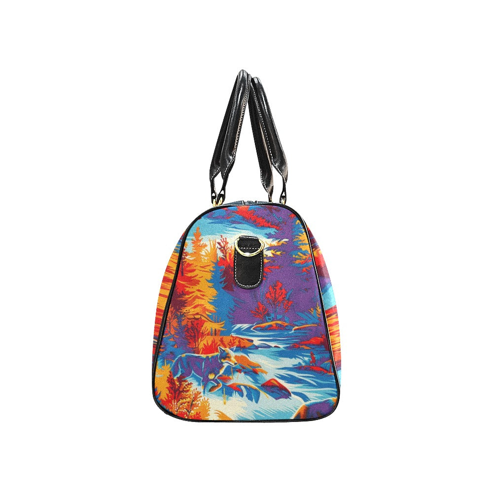 Hunting Wolves II Small Travel Bag