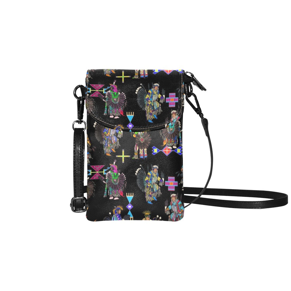 Men's Tradish Dancers Black Small Cell Phone Purse