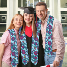 Load image into Gallery viewer, Beaded Nouveau Marine Graduation Stole
