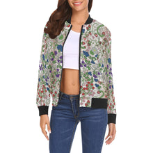 Load image into Gallery viewer, Grandmother Stories Br Bark Bomber Jacket for Women
