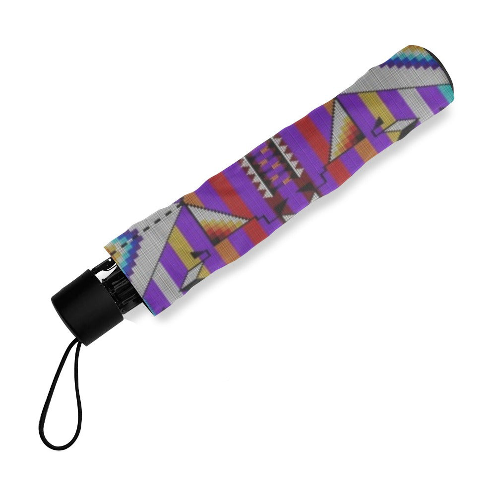 Medicine Blessing Purple Foldable Umbrella