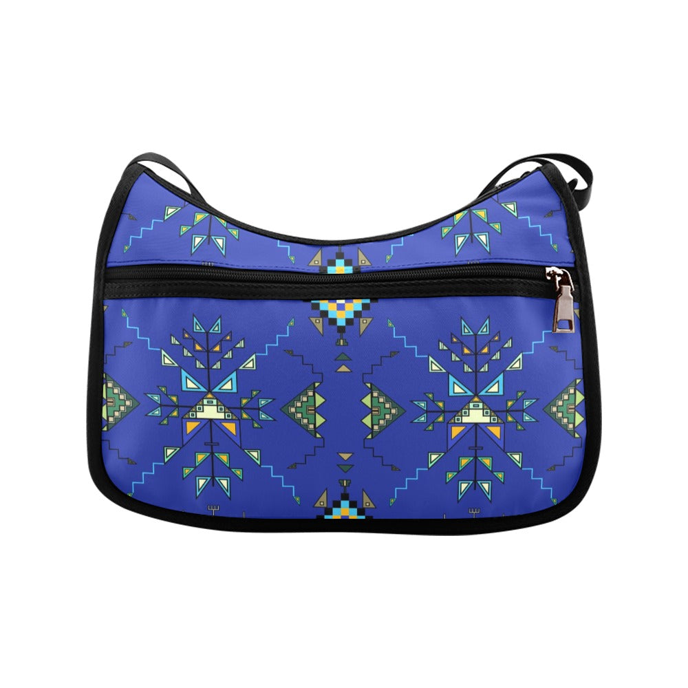 Bear Shield Dark Blue Crossbody Bag