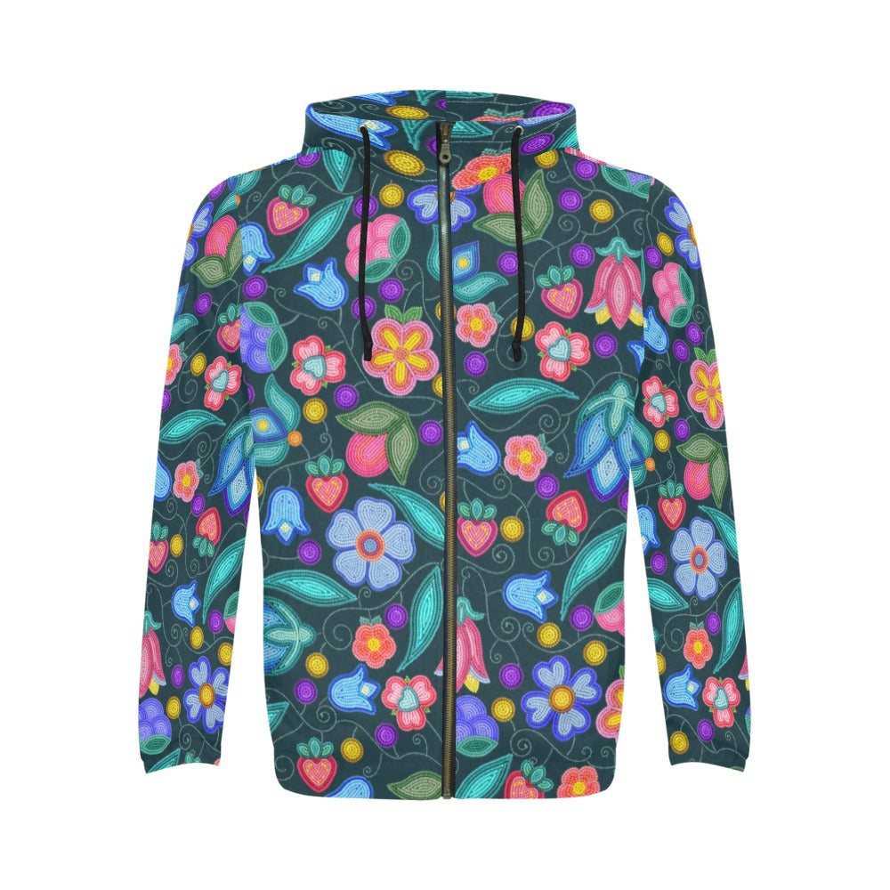 Sweet Offering Dark Teal Zip Hoodie