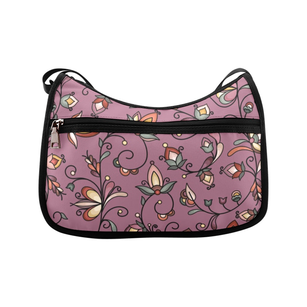 Burnt Sky Petals Magenta Crossbody Bag