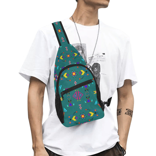Enemy Territory Teal Chest Bag