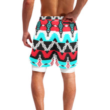 Load image into Gallery viewer, Two Spirit Dance Men&#39;s Sports Shorts with Compression Liner
