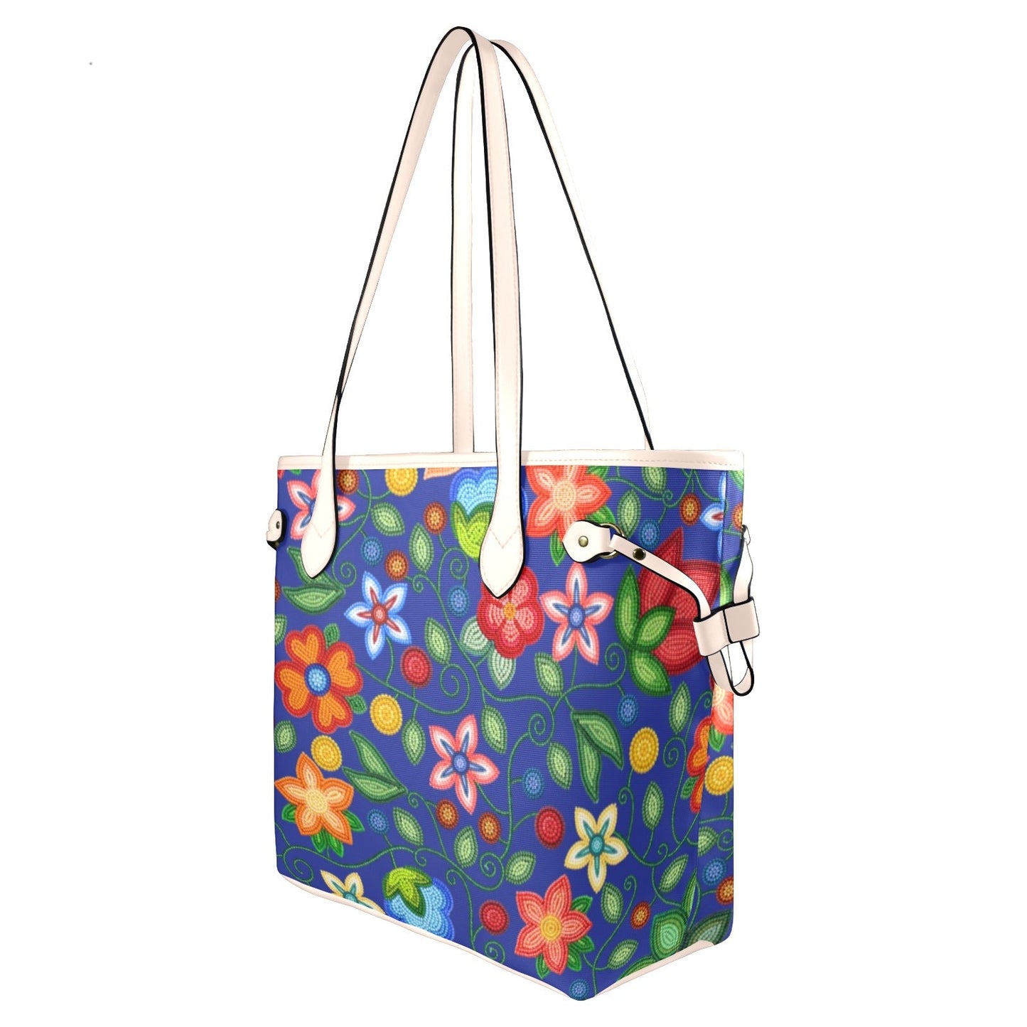 Morning Harmony Sapphire Clover Canvas Tote