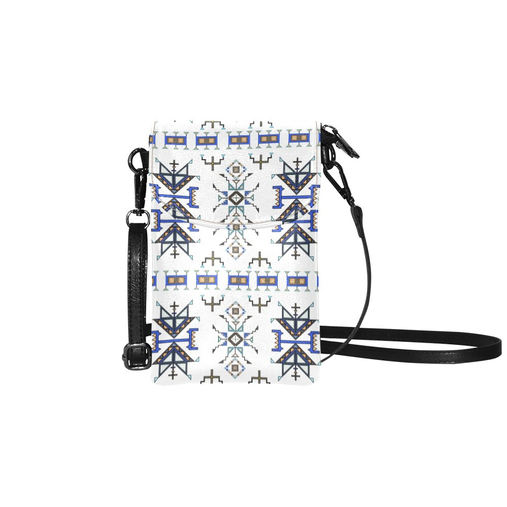 Eagle Strike White Small Cell Phone Purse