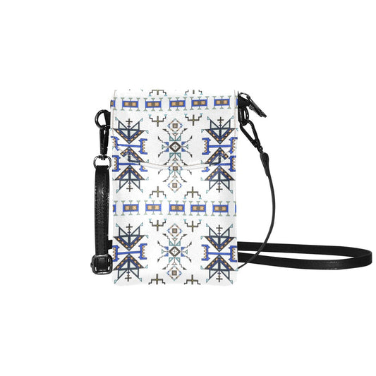 Eagle Strike White Small Cell Phone Purse