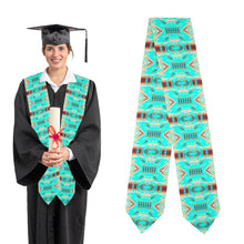 Load image into Gallery viewer, Gathering Earth Turquoise Graduation Stole
