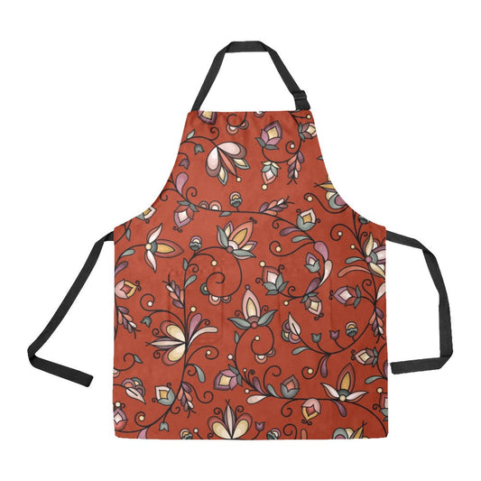 Burnt Sky Petals Red Apron