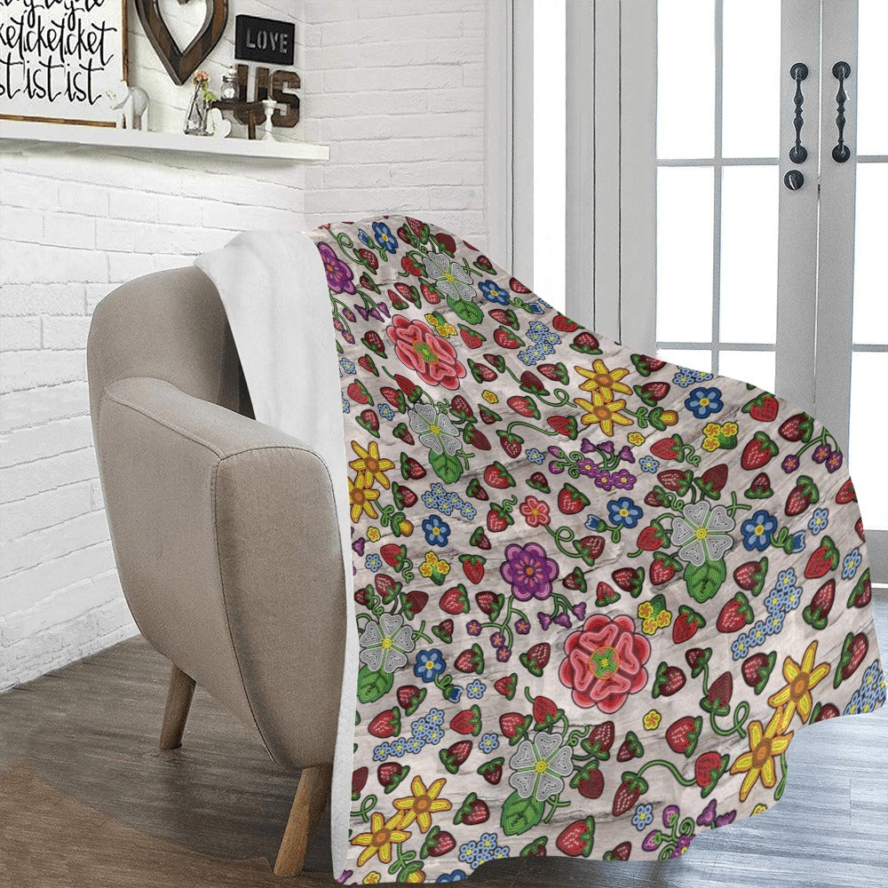 Berry Pop Bright Birch X-Large Micro Fleece Blanket
