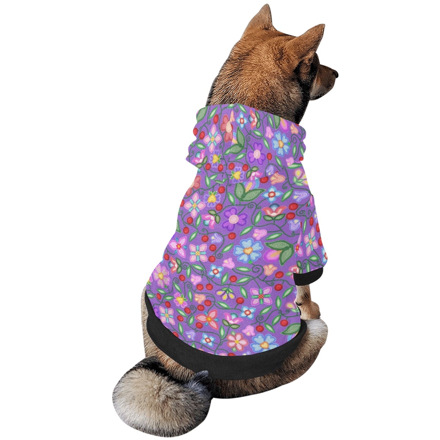 Petal Harmony Lavender Pet Hoodie