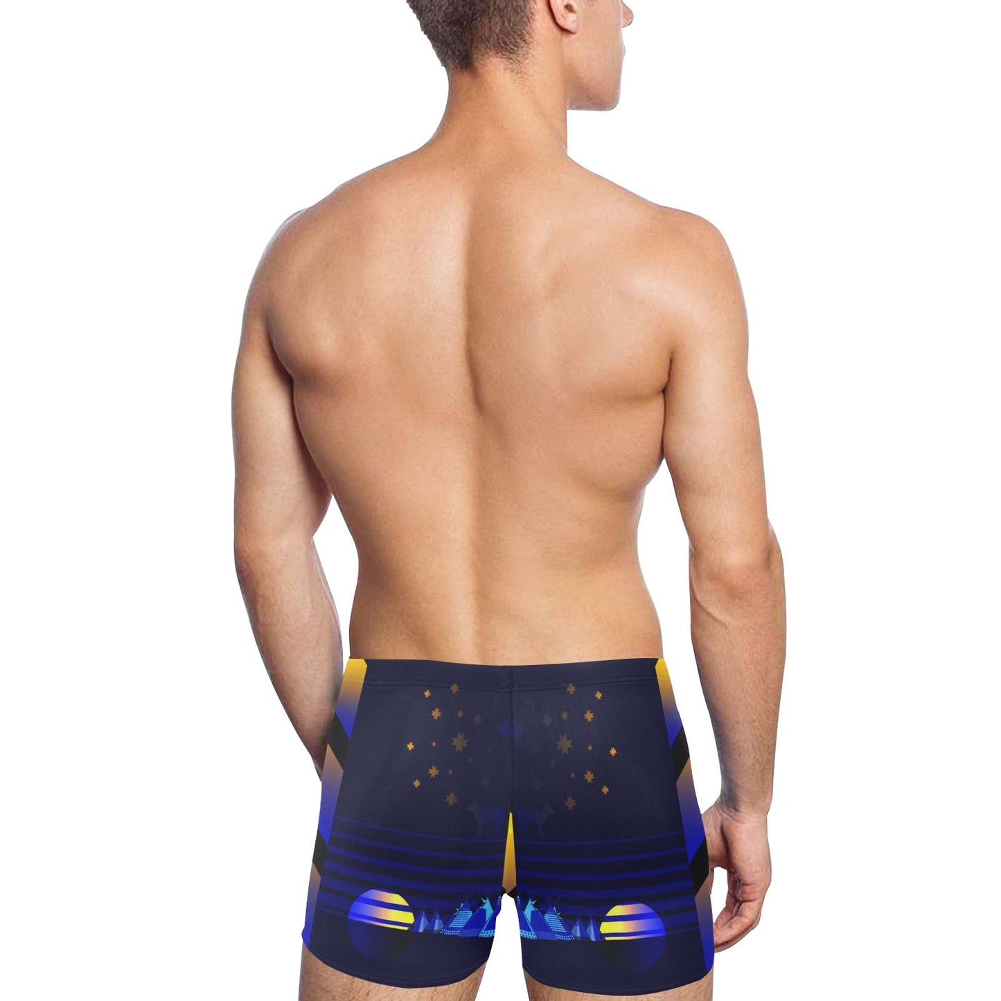 Wolf Star Men's Swimming Trunks