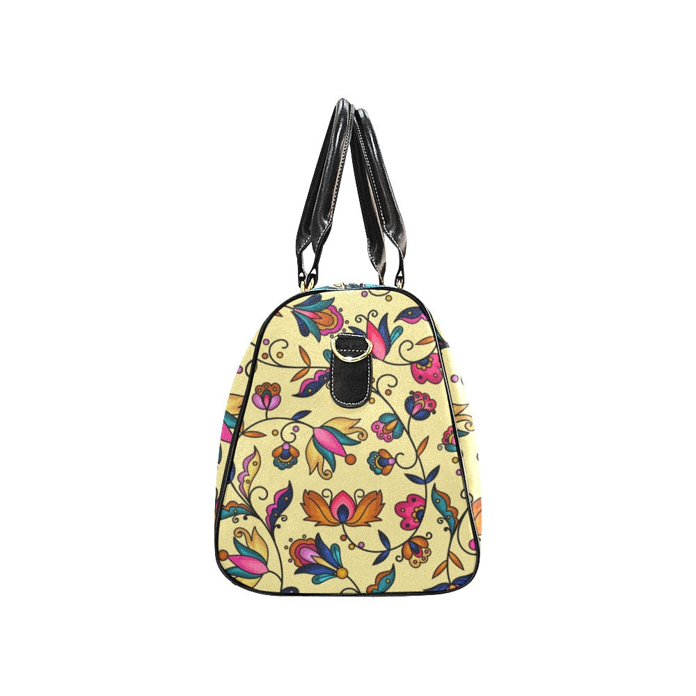 Copper Prairie Petals Yellow Small Travel Bag
