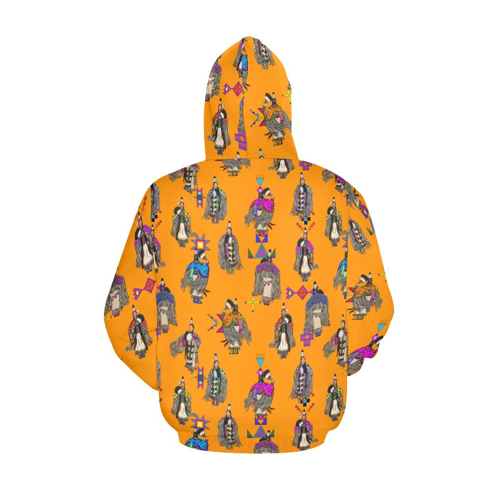 Women's Tradish Dancers Orange Hoodie for Men
