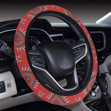 Load image into Gallery viewer, Evening Feather Wheel Blush Steering Wheel Cover with Elastic Edge
