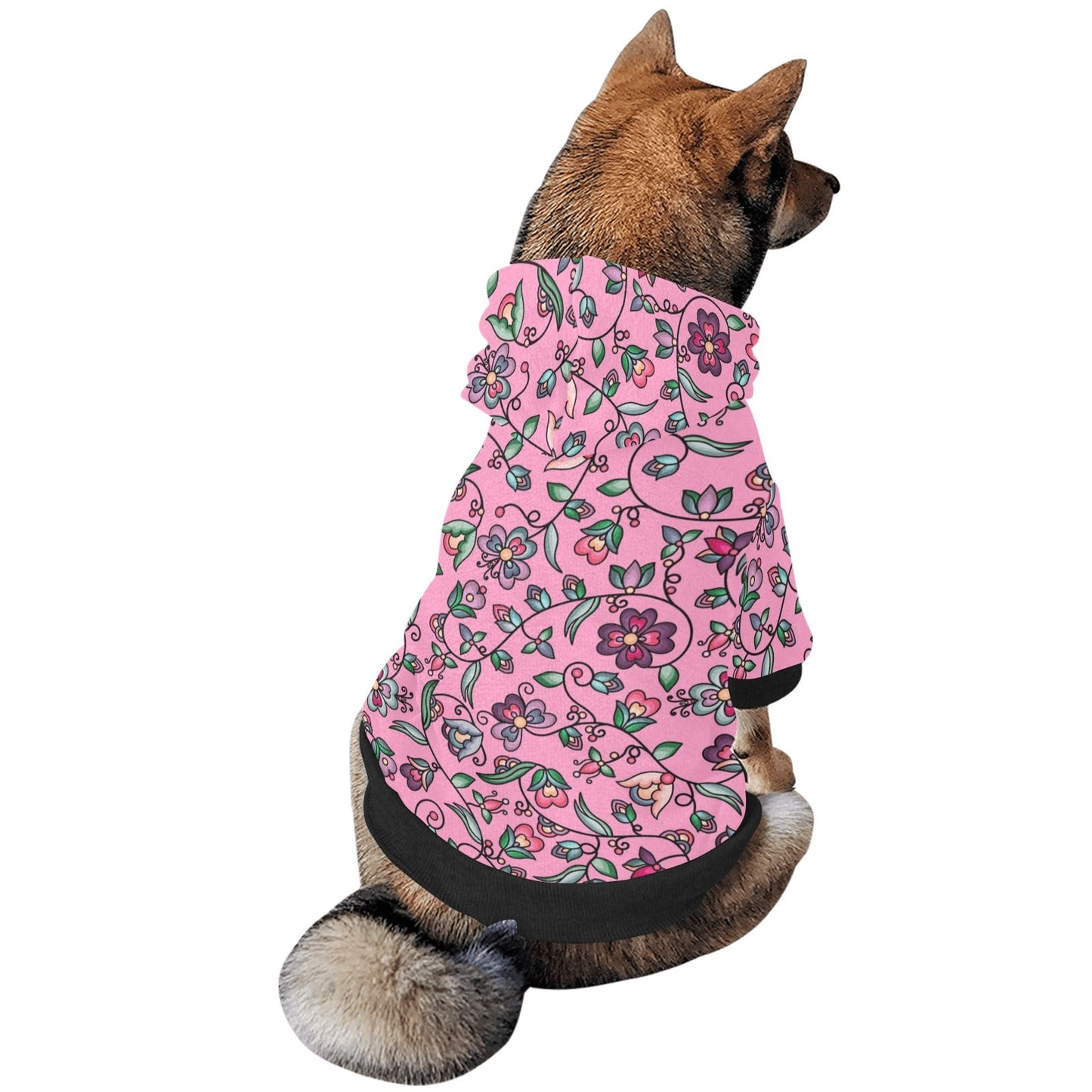 Amber Evening Garland Pink Pet Dog Hoodie
