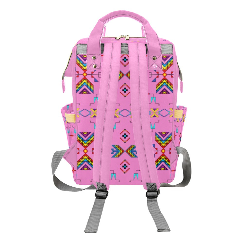 Rainy Chief Rainbow Blush Multi-Function Diaper Backpack