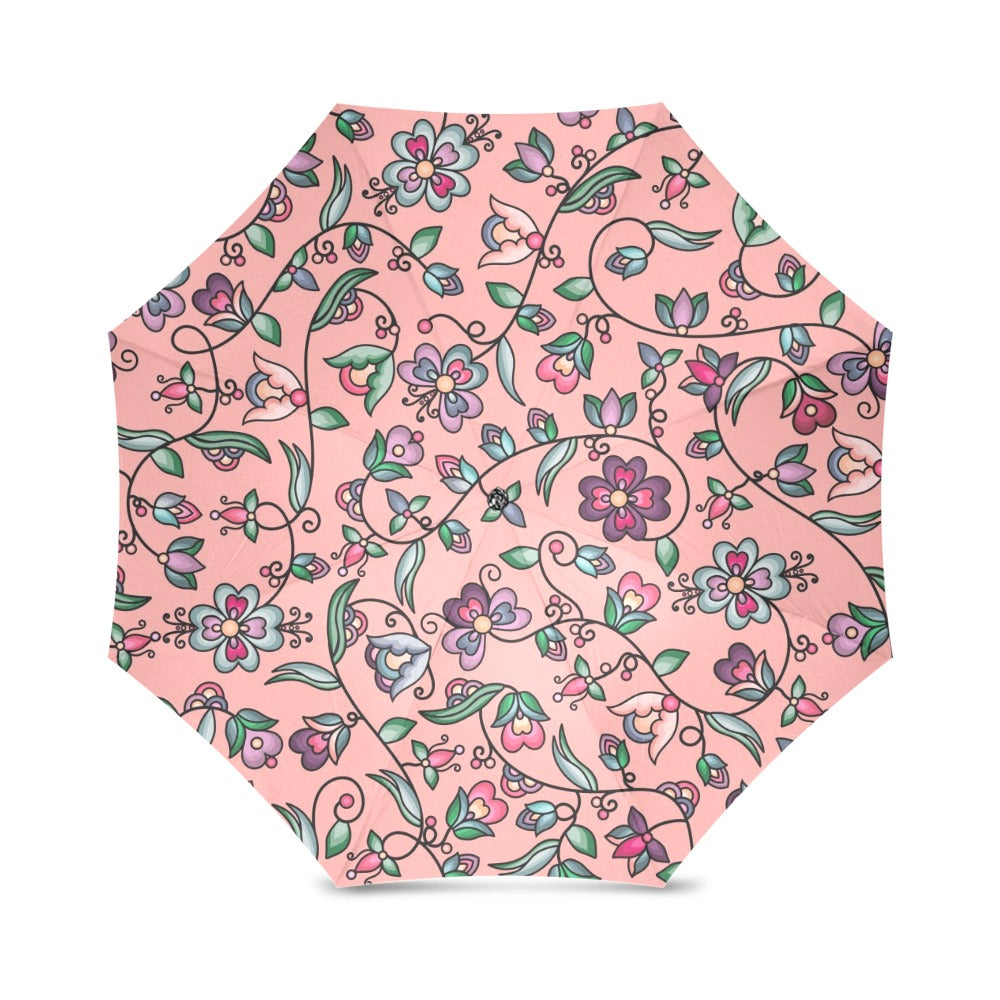 Amber Evening Garland Peach Foldable Umbrella