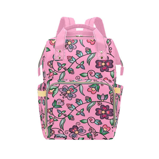 Amber Evening Garland Pink Multi-Function Diaper Backpack/Diaper Bag