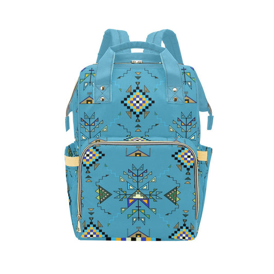 Bear Shield Blue Multi-Function Diaper Backpack/Diaper Bag