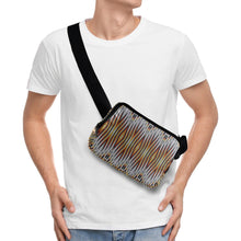 Load image into Gallery viewer, Fire Feather White Belt Bag
