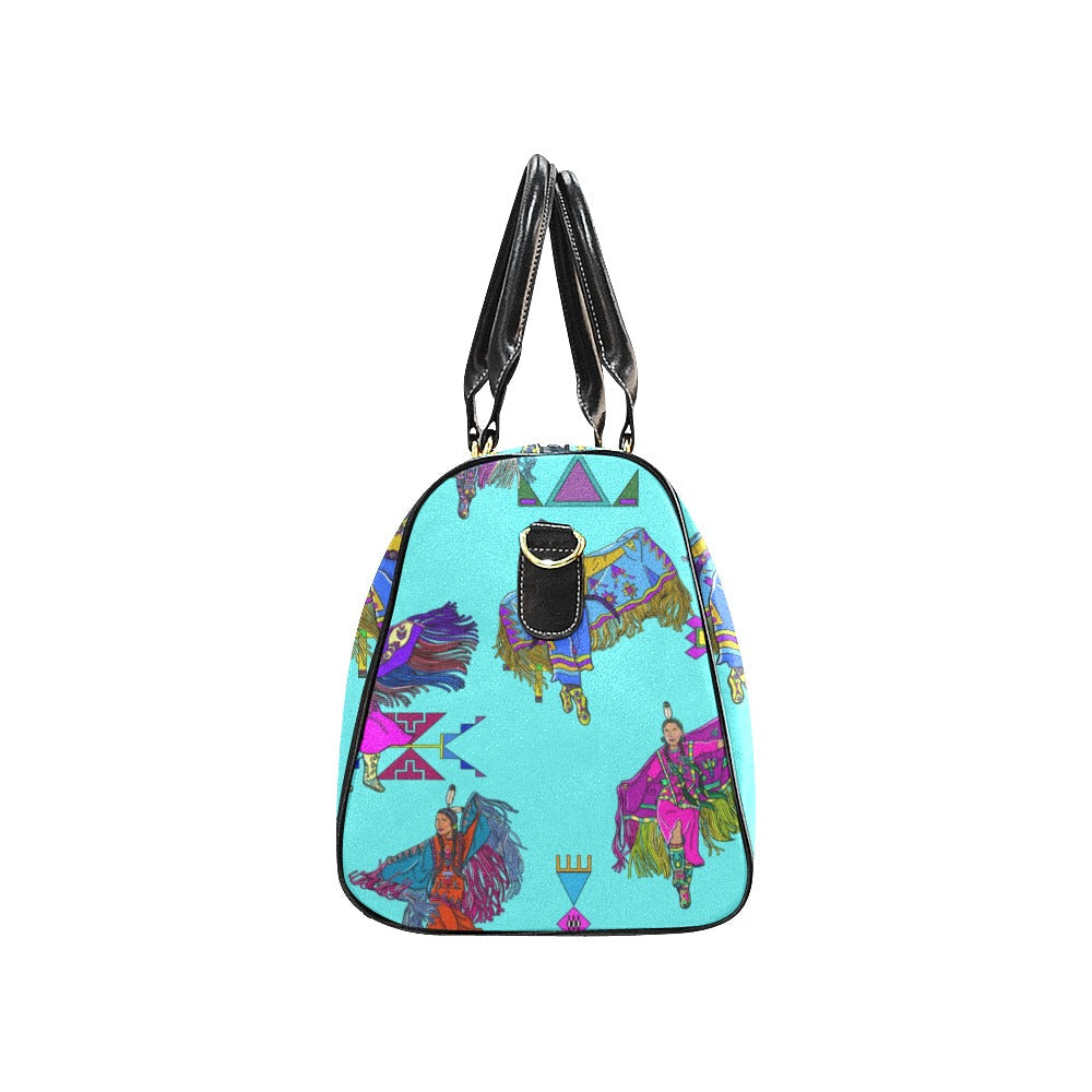 Women's Fancy Dancers Turquoise Small Travel Bag
